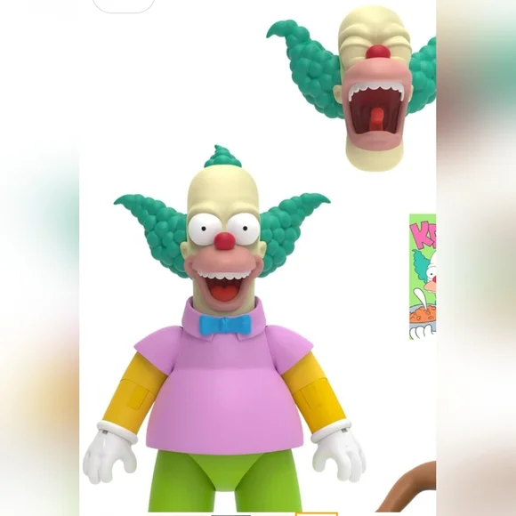 Krusty the Clown Figure & Accessories New In Box